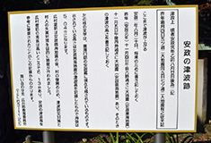 東濱口公園 大津波の表示